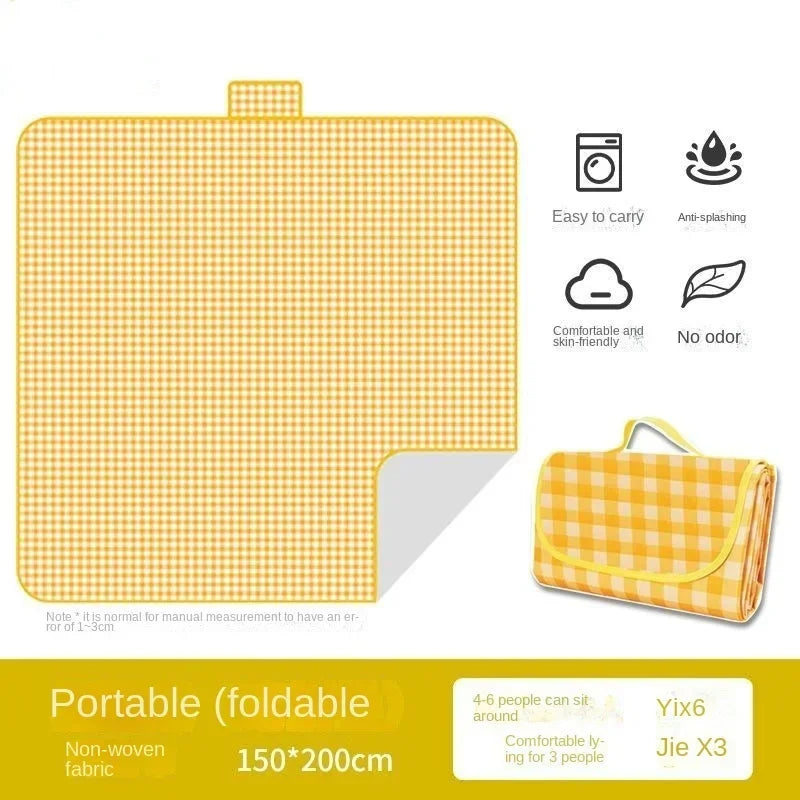 New Picnic Mat Moisture-proof Mat Thickened Outdoor Picnic Camping Beach Tent Floor Mat Waterproof Lawn Mat Portable Outing