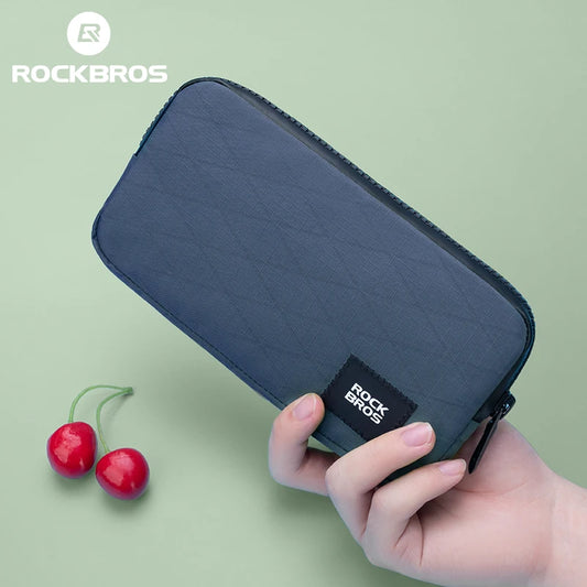ROCKBROS Phone Bag Daily Use Small Size Lightweight Portable Multifunctional Hand Bag Zipper Storage Coins Wallet Commute Bag