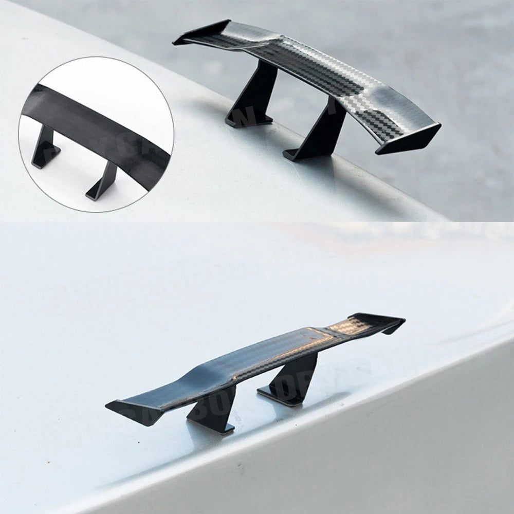 G Style Carbon Fiber Look Car Rear Spoiler Mini Wing Small Model Decoration Car Styling Black Blue Red White Grey