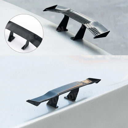 G Style Carbon Fiber Look Car Rear Spoiler Mini Wing Small Model Decoration Car Styling Black Blue Red White Grey