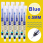 1/100pcs 0.5mm High Quality Needle Type Gel Pens Straight Liquid Ballpoint Pen Kawaii Stationery School Office Supplies Writing