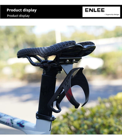 ENLEE Bicycle Water Bottle Cage Extension Bracket Aluminum Alloy Mountain Road Bike Water Bottle Saddle Conversion Seat