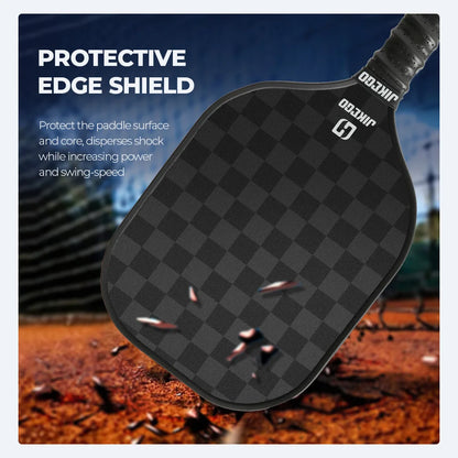 JIKEGO 18K Carbon Fiber Pickleball Paddle 2023 16mm Professional Pickle Ball Racket Racquet Men Women Child