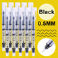 1/100pcs 0.5mm High Quality Needle Type Gel Pens Straight Liquid Ballpoint Pen Kawaii Stationery School Office Supplies Writing