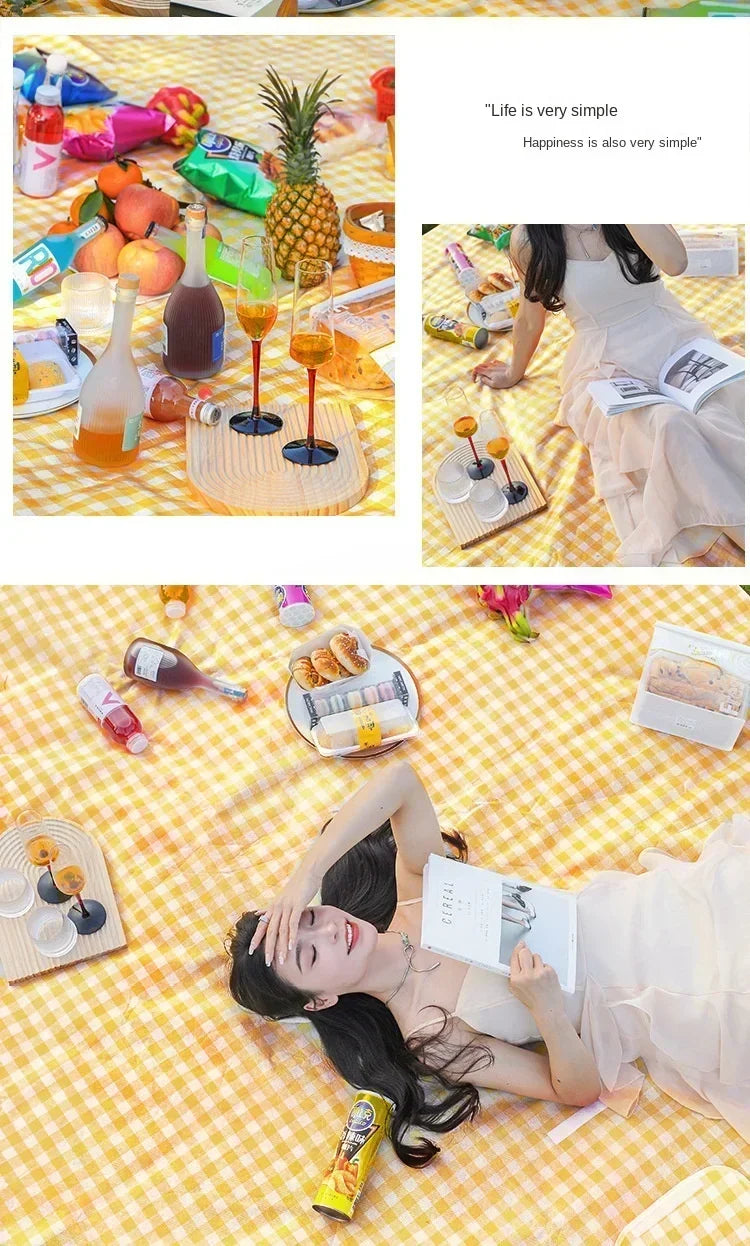 New Picnic Mat Moisture-proof Mat Thickened Outdoor Picnic Camping Beach Tent Floor Mat Waterproof Lawn Mat Portable Outing