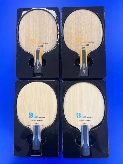 Original 729 Friendship Yellow ALC Table Tennis Blade 5 Wood 2 Arylate Carbon Professional Ping Pong Blade Blue ALC Offensive
