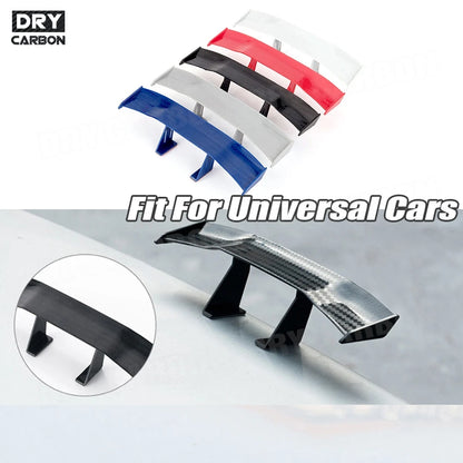 G Style Carbon Fiber Look Car Rear Spoiler Mini Wing Small Model Decoration Car Styling Black Blue Red White Grey