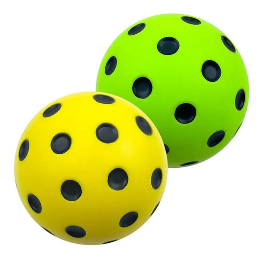 Quiet Foam Pickleballs  Silent Pickleball Ball Practice Balls With Exact Real Ball Bounce Soft PU Pickleball Ball For Indoor Use