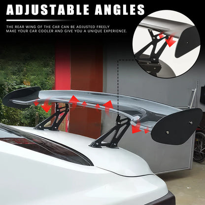Universal GT Style Rear Spoiler Wing Tail Air Dam For 99% Sedan Body Kit Decoration Racing Car Tuning Accessories