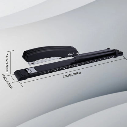 Eagle LONG-ARM Stapler With Built-in Ruler & Adjustable Paper Guide, Rotatable anvil, school and office binding supplies