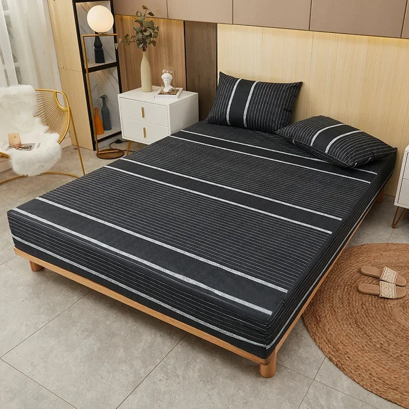 Waterproof Mattress Cover Six-Sided All Inclusive With Zipper Removable Bedspread Queen Breathable Mattress Protector