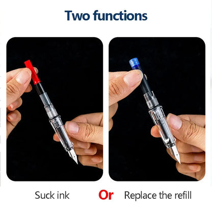 53Pcs Fountain Pen Replaceable Ink Set Black/Blue/Red ink EF School Pens Office Supplies Stationery for Writing Calligraphy Pen