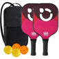 Pickleball Paddles Set Rackets Portable Racket Cover Carrying Bag Gift Kit USAPA Approved Indoor Outdoor Honeycomb Core 4 Balls