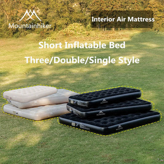 MOUNTAINHIKER Outdoor Inflatable Seating Mat Interior Air Mattress Mats Luxury Built-in Pump Thicken PVC Sleeping Bed Furniture