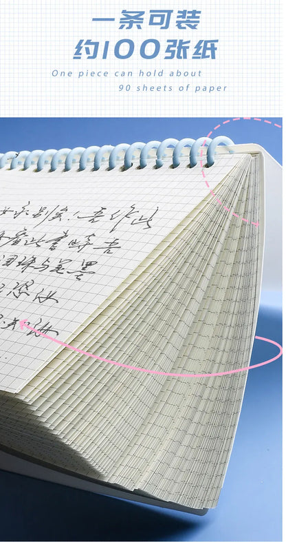 6 Sheets A4 B5 A5 30/26/20 Holes Transparent PP Loose-leaf Cover Index Divider Separator Notebook Accessory Stationery Useful