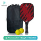 Intense Red Trace USAPA Pickleball Paddle Fiberglass Surface With High Grit & Spin Unibody Edgeless Sport Racquet Pickleball