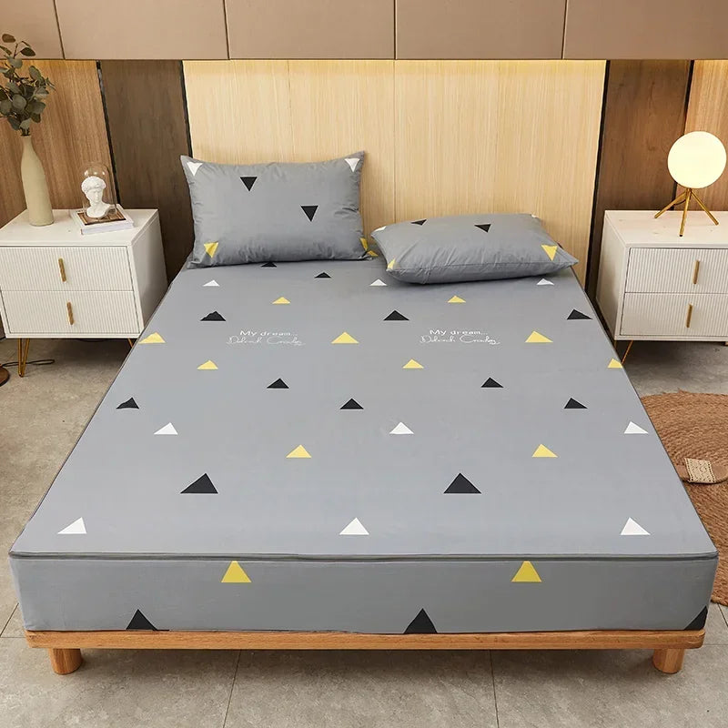 Waterproof Mattress Cover Six-Sided All Inclusive With Zipper Removable Bedspread Queen Breathable Mattress Protector