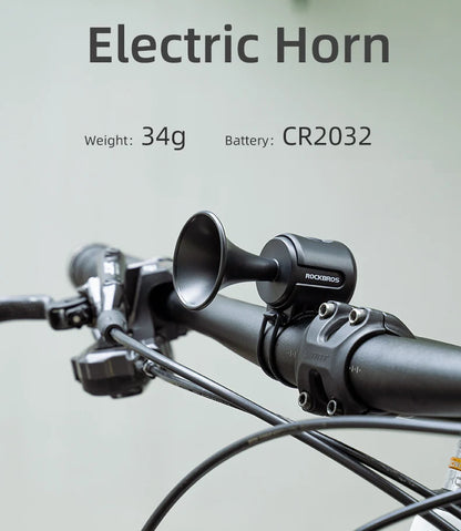 ROCKBROS Bicycle Bell Ring Bike Electronic Loud Horn Safety Alarm Electric Waterproof Bicycle Warning Bell Bicycle Accessories