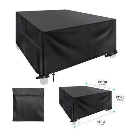 Outdoor Furniture Covers Waterproof Rain Snow Dust Wind-Proof Anti-UV Oxford Fabric For Garden Lawn Patio Table Chair Protection