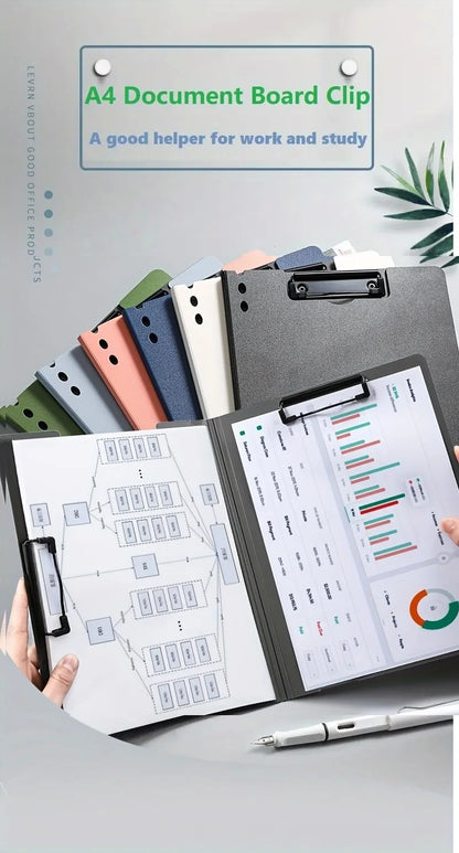 A4 File Folders, Documents Organizer, Clipboard Writing Cover, Paper Folder For Business & School, Stationery & Office Supplies