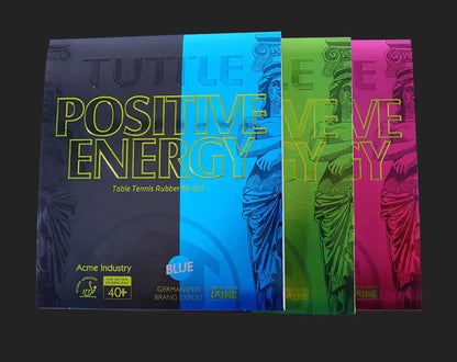 TUTTLE Positive Energy Table Tennis Rubber Pink Blue Green Purple Rubber ITTF Table Tennis Rubber Pingpong