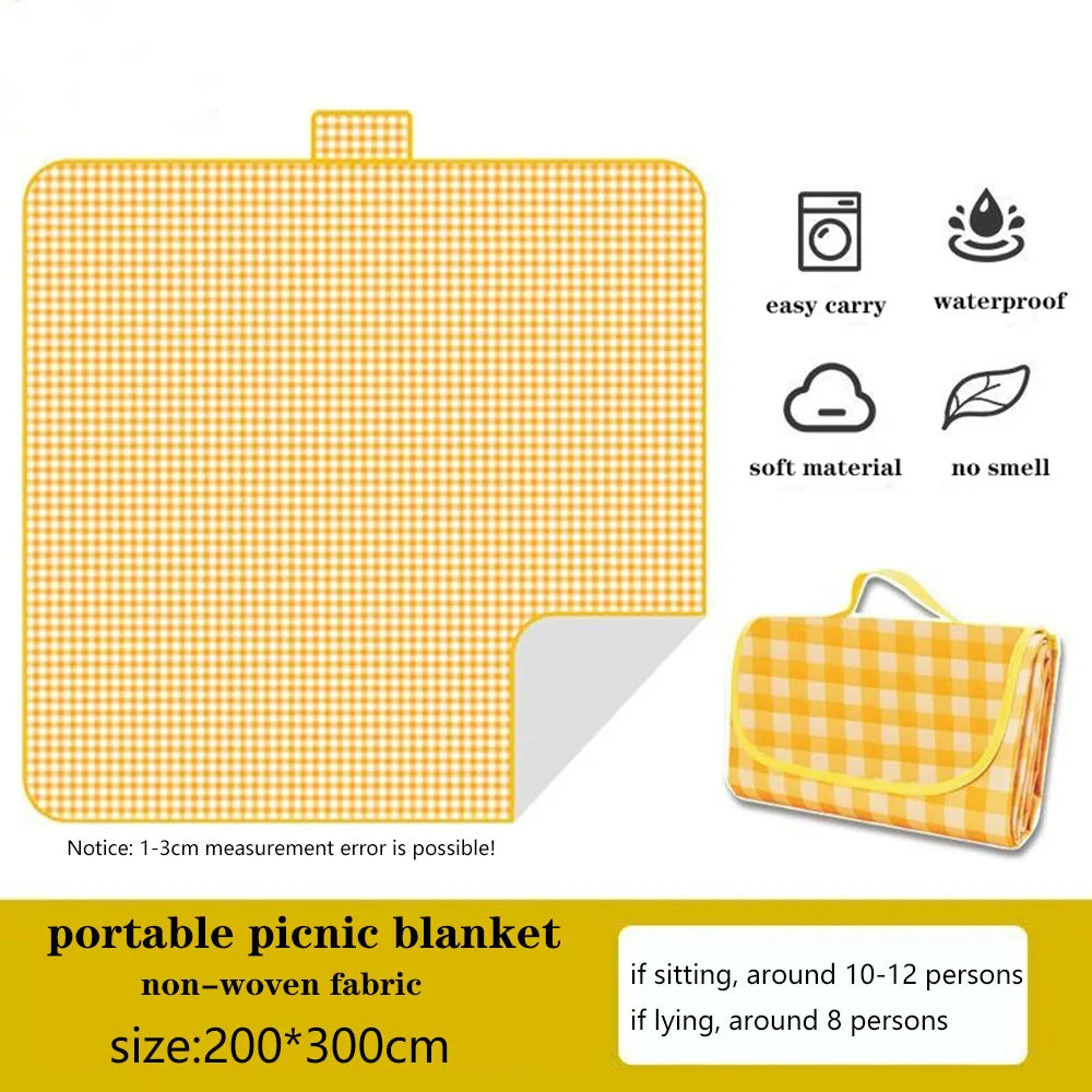 Foldable Picnic Mat Moisture-proof picnic set portable blanket picnic Sleep Pad Waterproof Oxford Cloth Picnic camping blanket