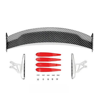 Carbon fiber rear spoiler upgrade for car appearance, modification of car tail wing, creative decoration of mini tail wing