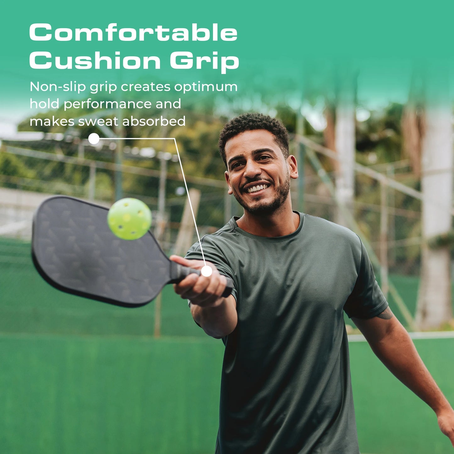 Intense Red Trace USAPA Pickleball Paddle Fiberglass Surface With High Grit & Spin Unibody Edgeless Sport Racquet Pickleball