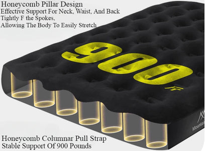 MOUNTAINHIKER Outdoor Inflatable Seating Mat Interior Air Mattress Mats Luxury Built-in Pump Thicken PVC Sleeping Bed Furniture