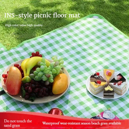 New Picnic Mat Moisture-proof Mat Thickened Outdoor Picnic Camping Beach Tent Floor Mat Waterproof Lawn Mat Portable Outing