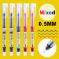 1/100pcs 0.5mm High Quality Needle Type Gel Pens Straight Liquid Ballpoint Pen Kawaii Stationery School Office Supplies Writing