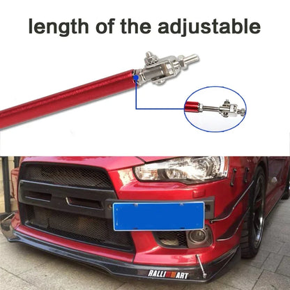 2psc Universal Racing Adjustable Front Rear Bumper Lip Splitter Support Bar / pull rod Kit Racing 75mm
