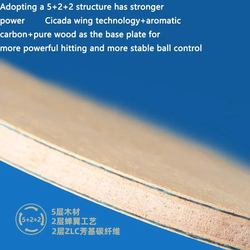 9Ply Structure TUTTLE Original Series Table Tennis Rackets Bottom Plate Training Table Tennis Bat Racket Table Tennis Blade