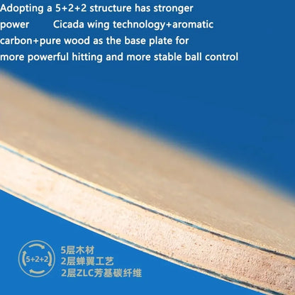 9Ply Structure TUTTLE Original Series Table Tennis Rackets Bottom Plate Training Table Tennis Bat Racket Table Tennis Blade