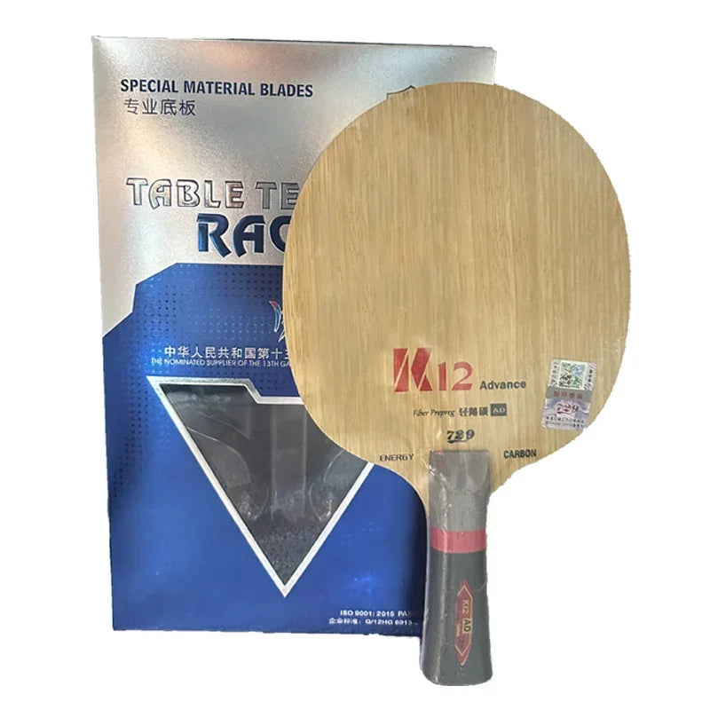 Original 729 Friendship Yellow ALC Table Tennis Blade 5 Wood 2 Arylate Carbon Professional Ping Pong Blade Blue ALC Offensive