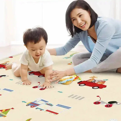 Large Size Foldable Baby Play Mat Double-sided Patterned Educational Children's Carpet Easy To Carry Baby Crawling Mat