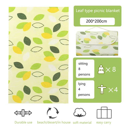 Foldable Picnic Mat Moisture-proof picnic set portable blanket picnic Sleep Pad Waterproof Oxford Cloth Picnic camping blanket