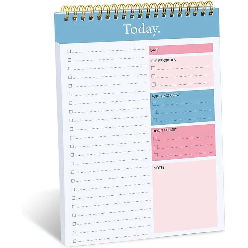 A5 To Do List Notepad Undated Daily Planner Notebook Stationery Teacher Gift Diary Campus Agenda Office Supplies 50 sheets