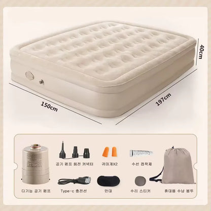Outdoor Bed Air Cushion Nap Bed Heightening Thickening Air Mattress Inflatable Bed Home Single Air Mattress Double Camping Bed
