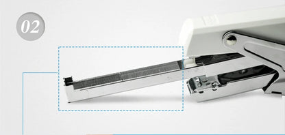 Deli 0329 Manual Plier Stapler Hand Hold Type Efforts Saving 20 Sheets 80g  Metal Stapler