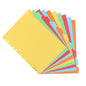 EAGLE 3 Ring Binder Dividers, A4 Size 11-Hole Punch, Write On Paper Index Divider with Tabs, for 2/3/4/11 Ring Binders Office