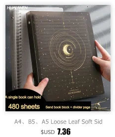 4Pcs/set B5 A5 A6 Binder Index Dividers Index Page for Loose-leaf Notebook Scrapbook Stationery Bookmark School Office Supplies