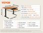 VEVOR Electric Standing Desk Height Adjustable Standing Desk W/ Dual Protecting System High Load Capacity Table for Home Office