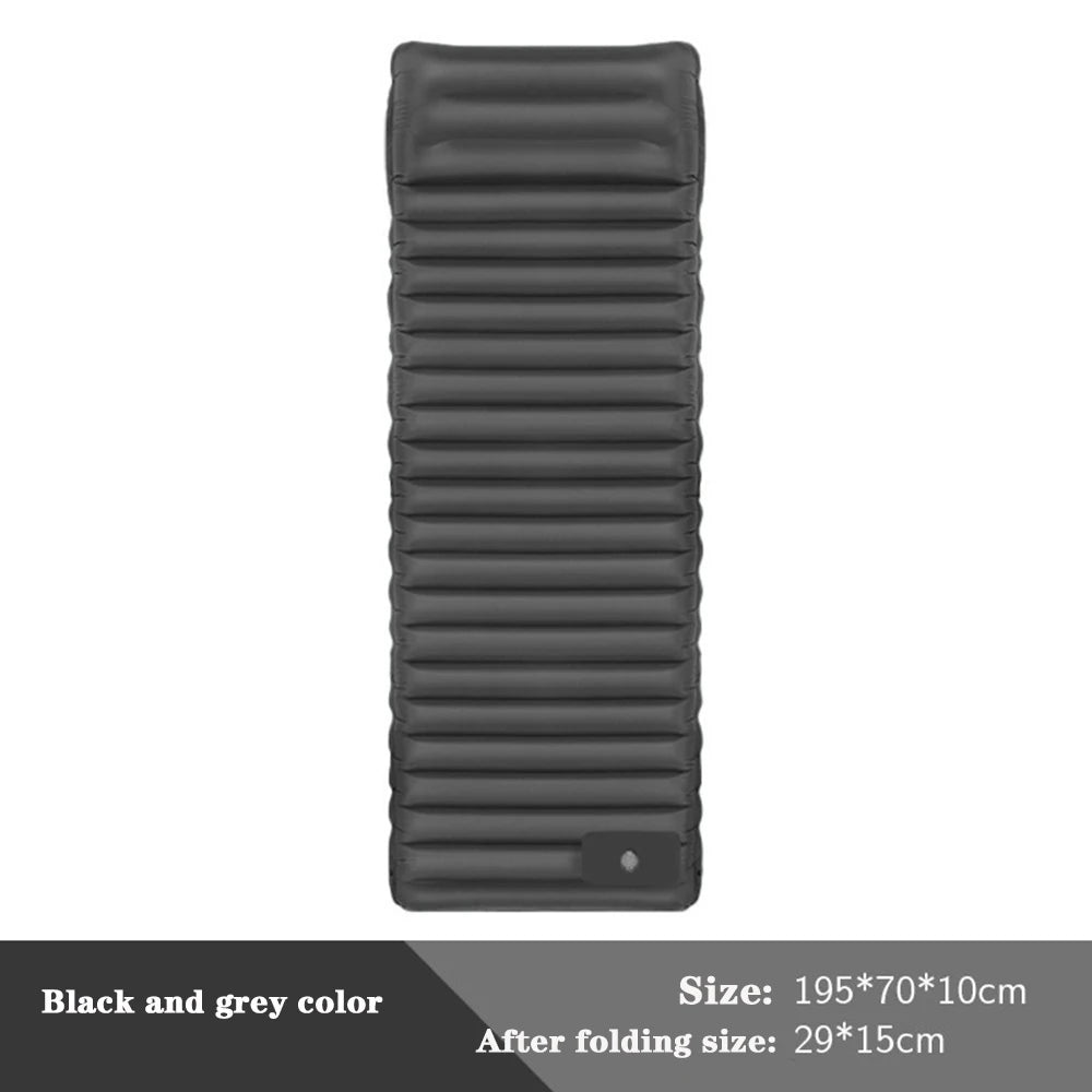 Outdoor Camping Sleeping Pad Inflatable Mattress with Pillow Ultralight Air Mat Built-in Inflator Pump Travel Hiking Camping mat