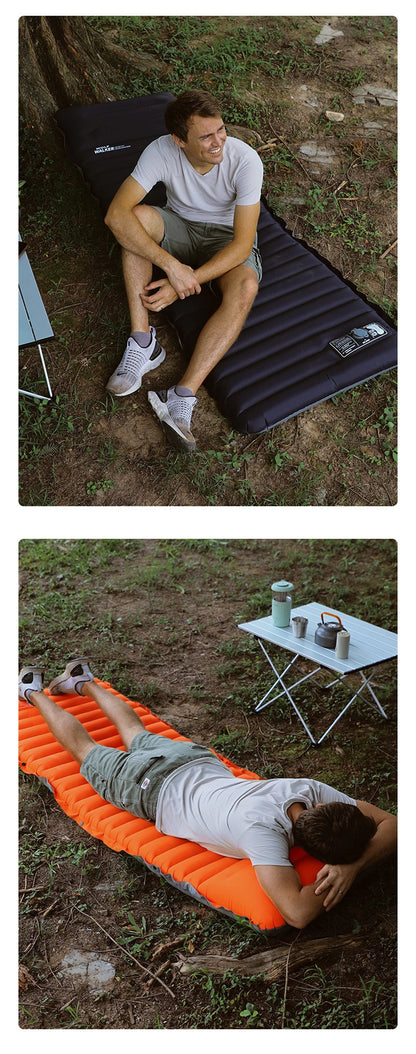 Outdoor Camping Sleeping Pad Inflatable Mattress with Pillow Ultralight Air Mat Built-in Inflator Pump Travel Hiking Camping mat