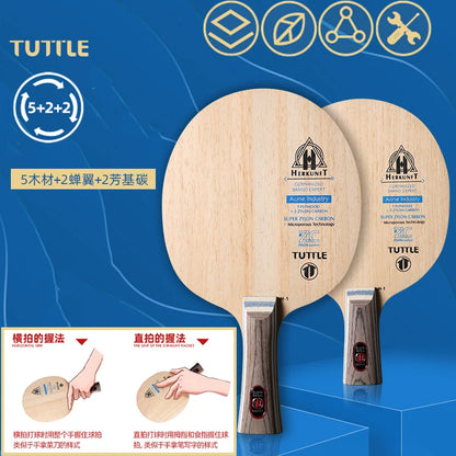 9Ply Structure TUTTLE Original Series Table Tennis Rackets Bottom Plate Training Table Tennis Bat Racket Table Tennis Blade