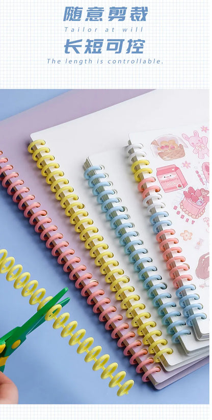 6 Sheets A4 B5 A5 30/26/20 Holes Transparent PP Loose-leaf Cover Index Divider Separator Notebook Accessory Stationery Useful