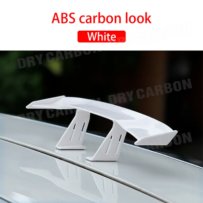 G Style Carbon Fiber Look Car Rear Spoiler Mini Wing Small Model Decoration Car Styling Black Blue Red White Grey
