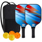 Pickleball Paddles Set Rackets Portable Racket Cover Carrying Bag Gift Kit USAPA Approved Indoor Outdoor Honeycomb Core 4 Balls