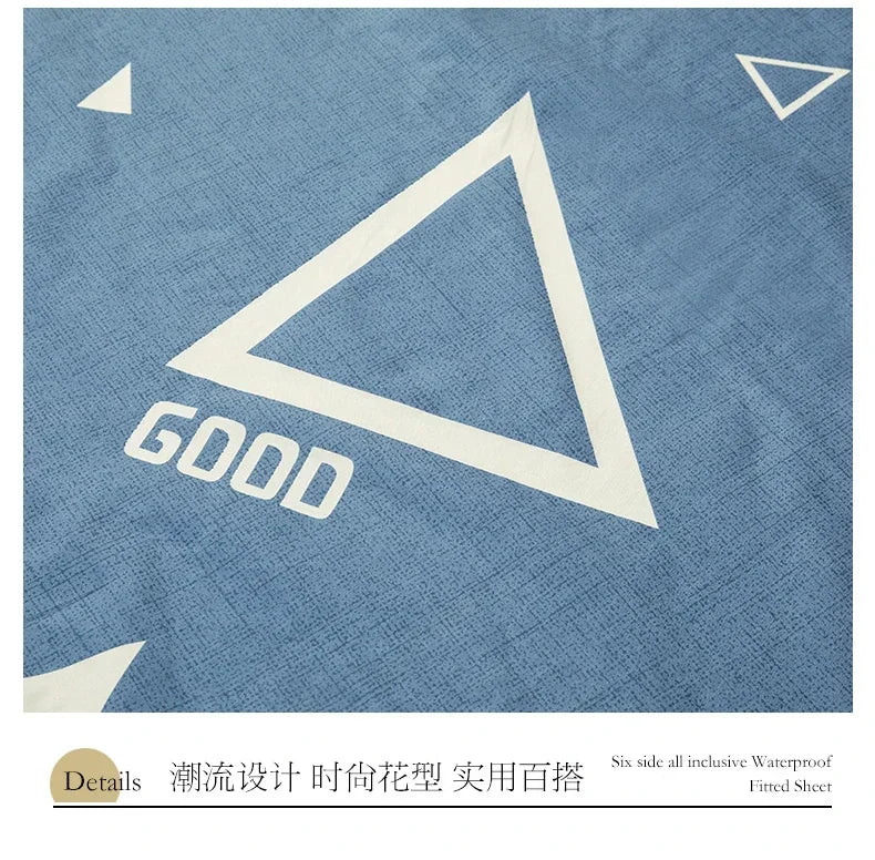 Waterproof Mattress Cover Six-Sided All Inclusive With Zipper Removable Bedspread Queen Breathable Mattress Protector